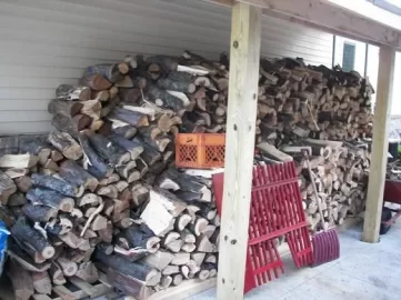 [Hearth.com] approx 15 face cord of free hickory