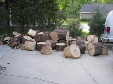 [Hearth.com] approx 15 face cord of free hickory