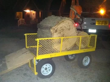 [Hearth.com] Loading the wood hauler