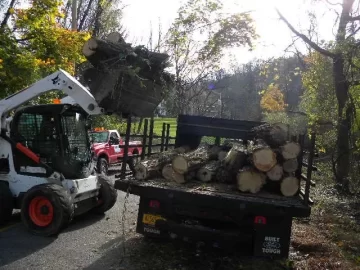 [Hearth.com] Loading the wood hauler