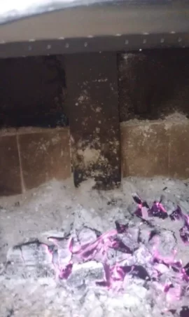 [Hearth.com] Paint pealing off riser pipe insede firebox.