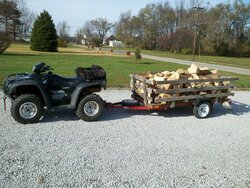 What do you use to haul your wood out of the woods to the wood pile