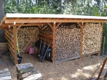 [Hearth.com] how do i keep my wood dry while i wait for it to season ?