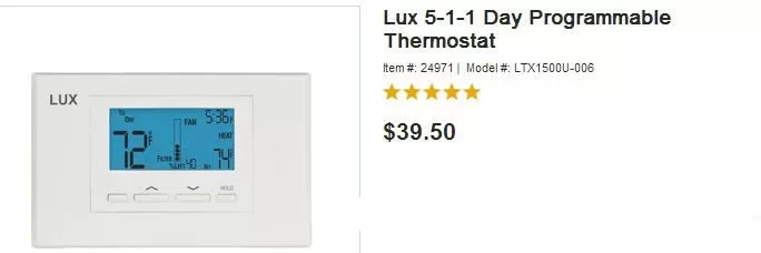 [Hearth.com] Thermostat with larger swing