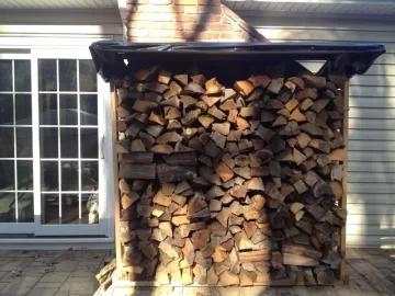[Hearth.com] Woodshed made from recycled materials