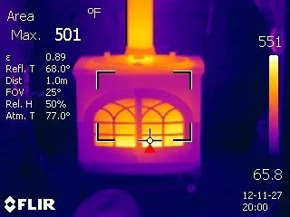 [Hearth.com] Jotul Firelight 12 FLIR Thermal images