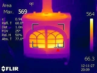 [Hearth.com] Jotul Firelight 12 FLIR Thermal images