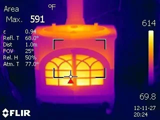 [Hearth.com] Jotul Firelight 12 FLIR Thermal images