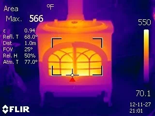 [Hearth.com] Jotul Firelight 12 FLIR Thermal images