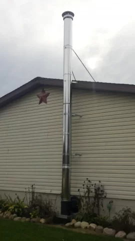 [Hearth.com] Stainless steel chimney discoloration - chimney fire?