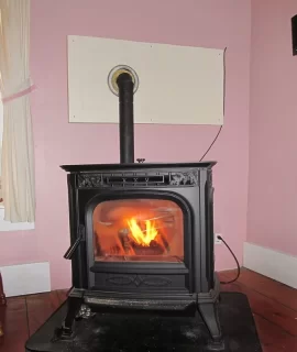 [Hearth.com] Looking to Build Mantel Behind Pellet Stove Need Some Ideas
