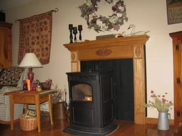 [Hearth.com] Looking to Build Mantel Behind Pellet Stove Need Some Ideas
