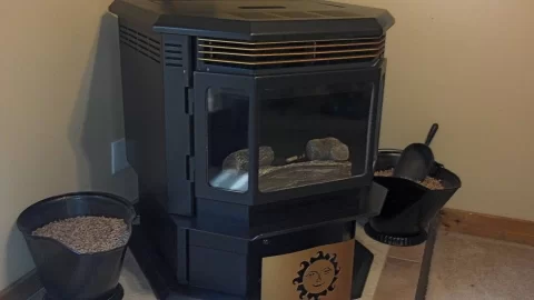 [Hearth.com] Looking to Build Mantel Behind Pellet Stove Need Some Ideas