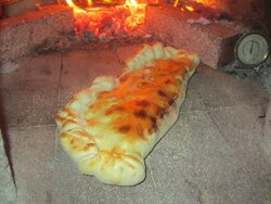 Wood fired oven- Calzones round 2