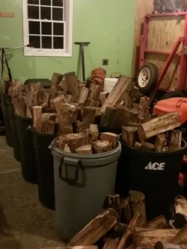 [Hearth.com] Trash Cans To Move Wood
