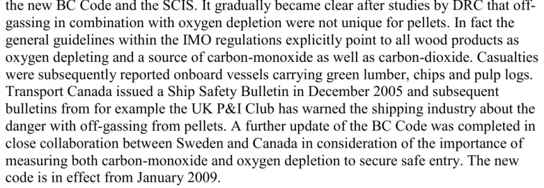 Lethal carbon monoxide poisoning in wood pellet storerooms