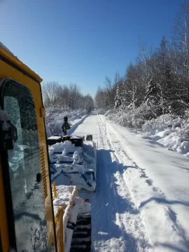 [Hearth.com] 2012/13 Snowmobile trail grooming.