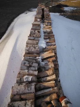 [Hearth.com] 43° & wood stacks full of snow/ pictures