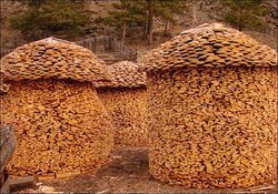 Cool stacks of firewood....