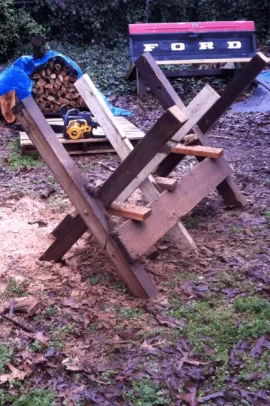 [Hearth.com] Sawbuck I built out of scrap lumber
