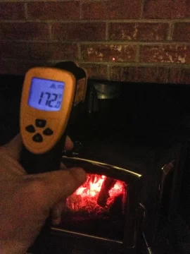 [Hearth.com] Getting lots of heat from the brick around my insert.  Glad I did a block off plate