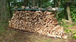 The value of covering wood piles