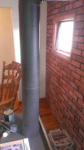 [Hearth.com] Pics of stove and chimney - thoughts?