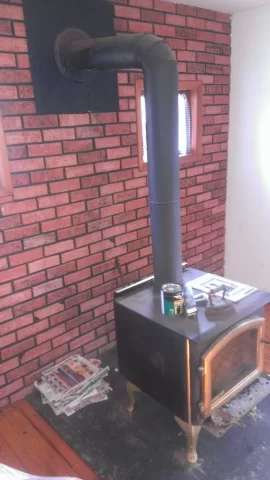 [Hearth.com] Pics of stove and chimney - thoughts?