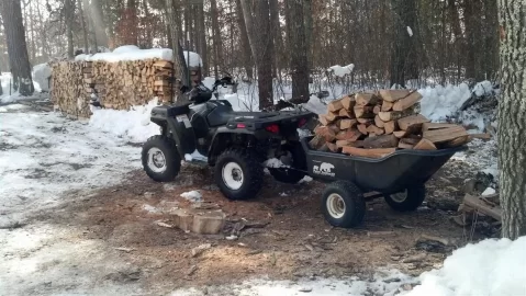 [Hearth.com] Fully loaded baby trailer