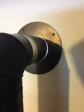 [Hearth.com] What is the best way to seal around the pellet stove venting wall thimbal to stop cold air?