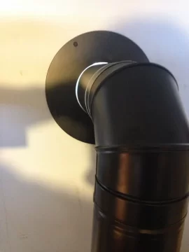 [Hearth.com] What is the best way to seal around the pellet stove venting wall thimbal to stop cold air?