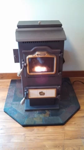 [Hearth.com] The beast has been installed!  It's warm in here for once.  :)