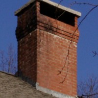 Chimney with concrete cap