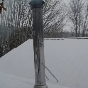 Outside flue pipe