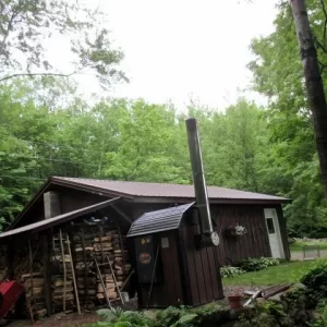 Central Boiler and wood shed