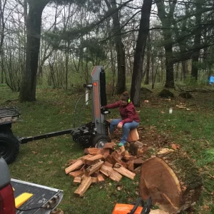 DHS 27-Ton splitting Red Oak