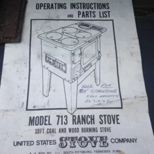 713 Ranch Stove Manual