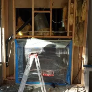 fireplace without insulation inside