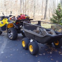 ATV wood hauler