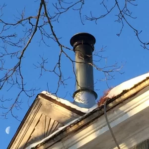 Chimney Stack above house