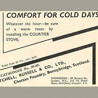 Courtier Stove Old advert
