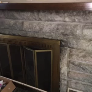 fireplace closup