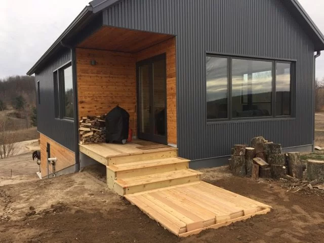 Back Porch, before wood rack