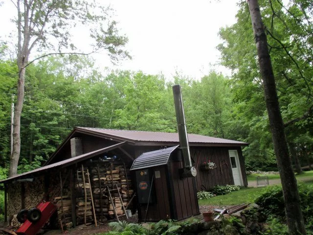 Central Boiler and wood shed