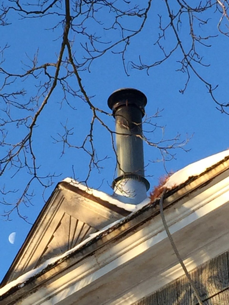 Chimney Stack above house