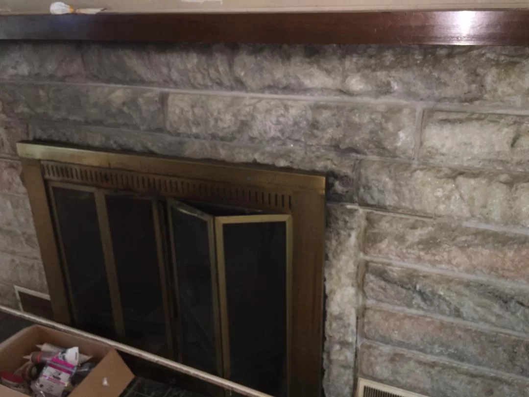 fireplace closup