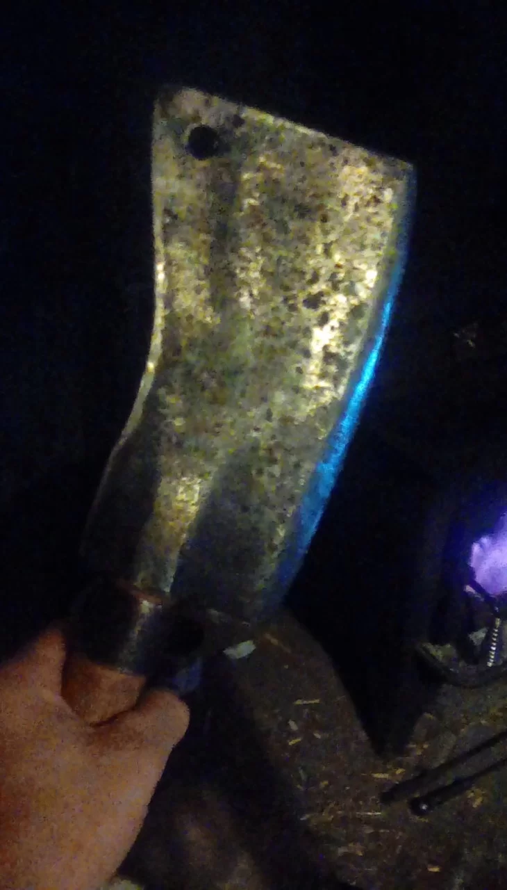 Grandpa's old cleaver... " Beaver"...Haha get it ? Beaver Cleaver !