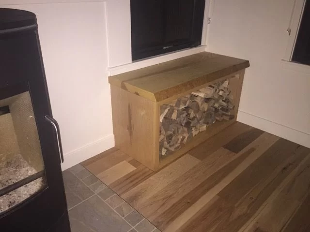 Inside - small wood storage