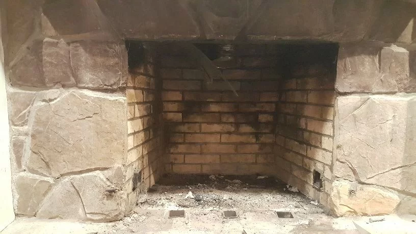 Open fireplace