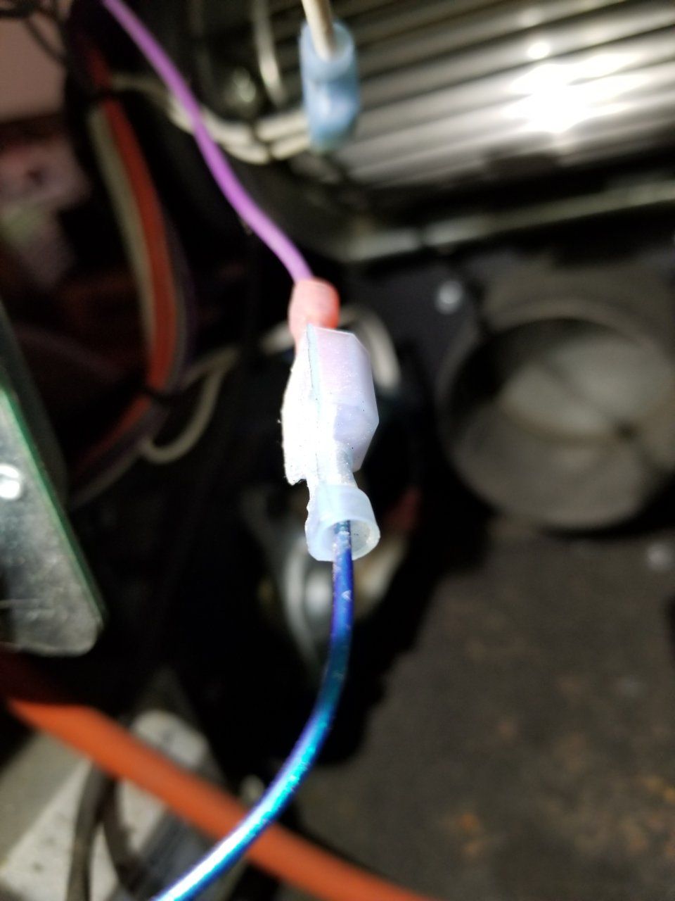 purple/blue wires